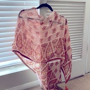 Spartina 449 Off Shoulder Poncho Pink House French Floral F/W 2021